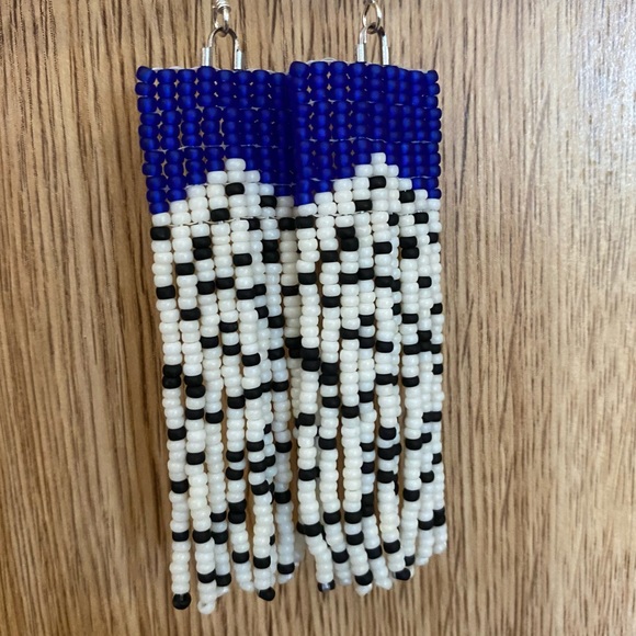 Handmade Beaded Earrings - Picture 4 of 4